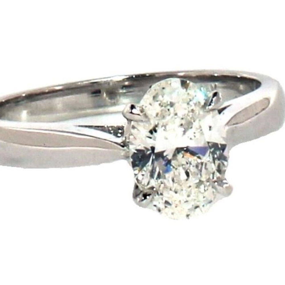 14k Gold 1.02 ct Oval Brilliant Lab Diamond Ring
